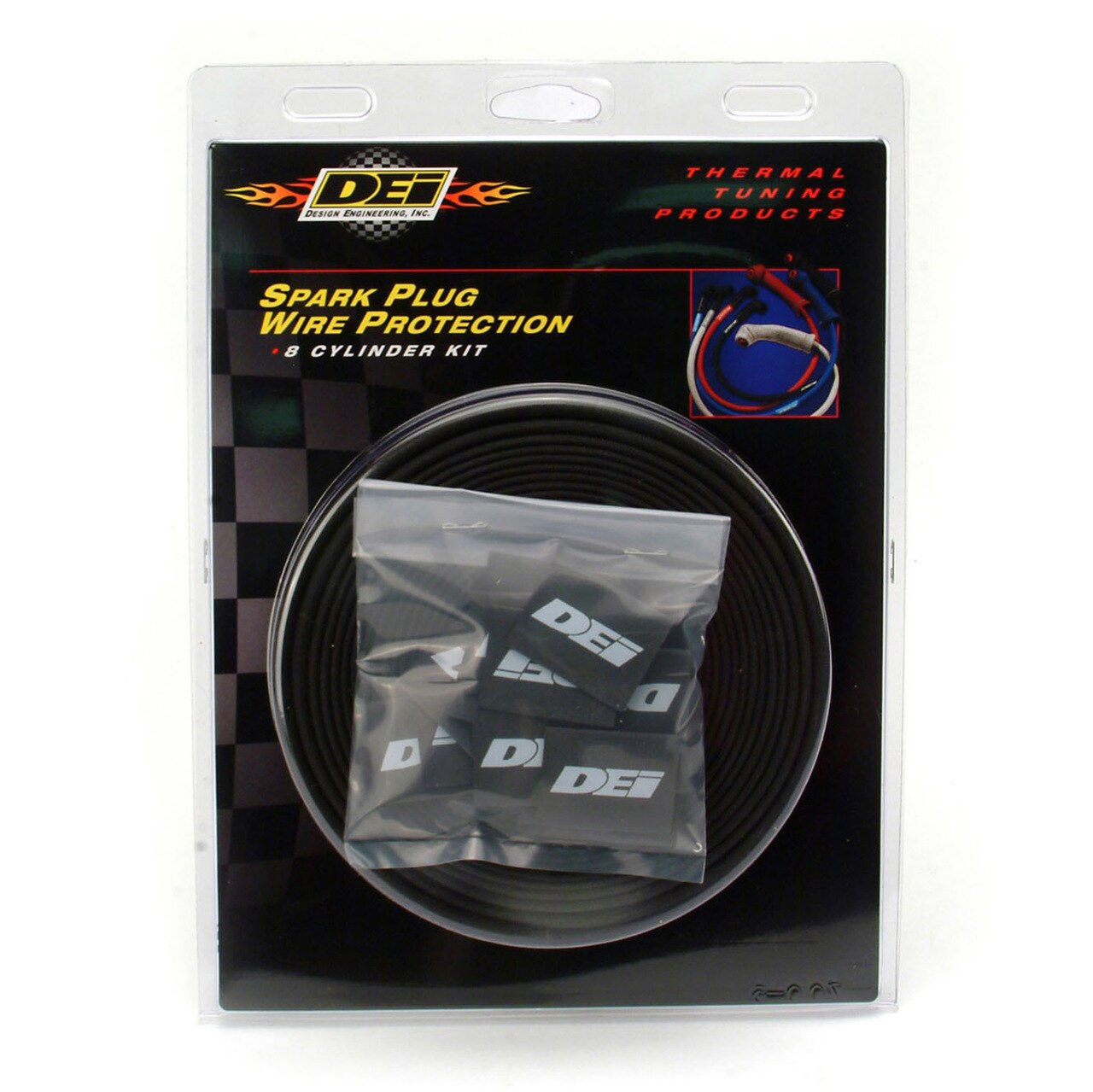 DEI 010612 PROTECT-A-WIRE 8 CYLINDER BLACK