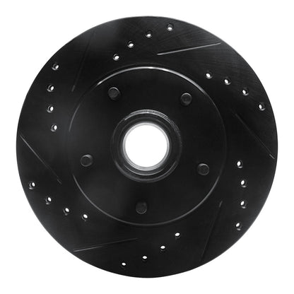 R1 Concepts R1 1978-1990 Buick Estate Wagon Front Left Drilled & Slotted Black Brake Rotor