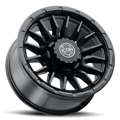 ICON Alloys Cajon 20x9 / 8x180 / 12mm / 5.5in BS Double Black Wheel