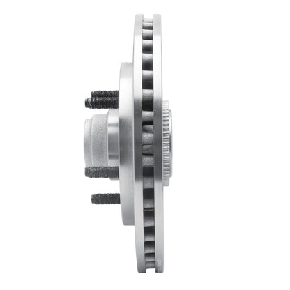 R1 Concepts R1 99-04 Ford Expedition Front Right Drilled & Slotted Silver Brake Rotor