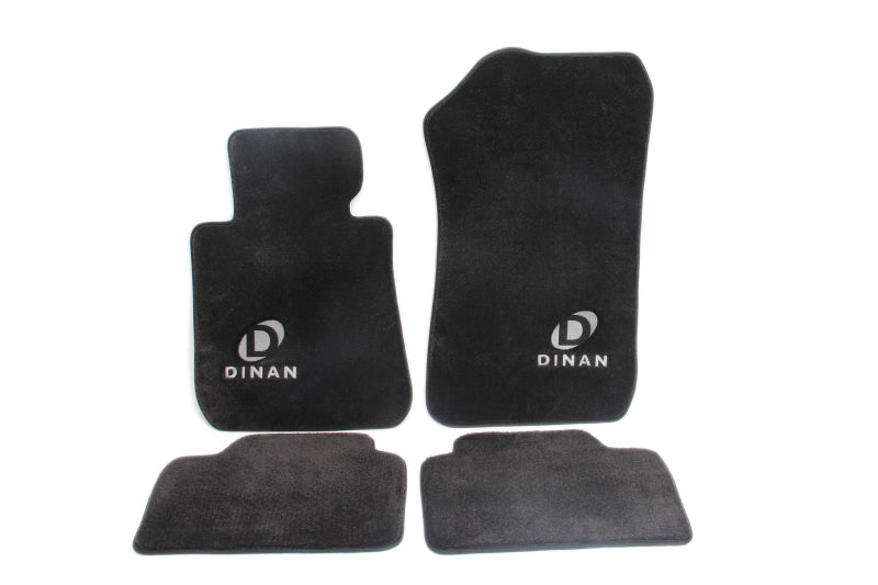 Dinan 12-18 BMW 320i F30 Signature Floor Mats Black w/ Silver Logo - Set of 4