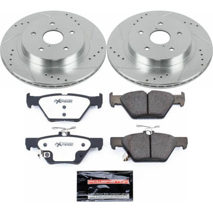 PowerStop Power Stop 15-18 Subaru Legacy Rear Z26 Street Warrior Brake Kit