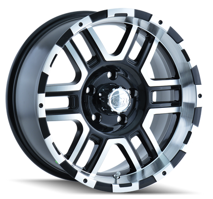 ION Wheels ION Type 179 17x8 / 7x150 BP / 10mm Offset / 87mm Hub Black/Machined Wheel