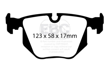 EBC Racing 01-07 BMW M3 3.2L (E46) RP-X Rear Brake Pads