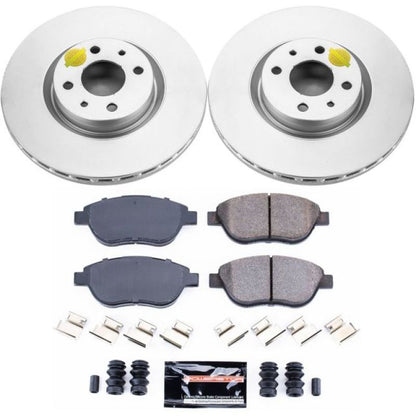 PowerStop Power Stop 12-18 Fiat 500 Front Z23 Evolution Sport Coated Brake Kit