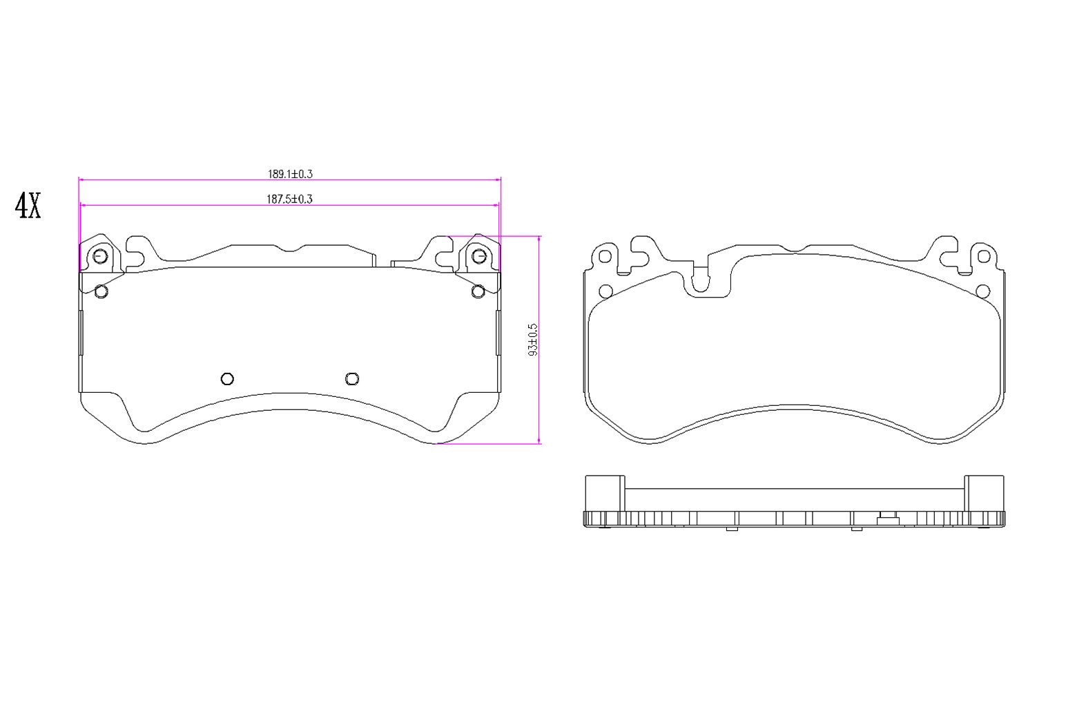 BOGAP A8210239 Brake Pad Set, Disc Brake