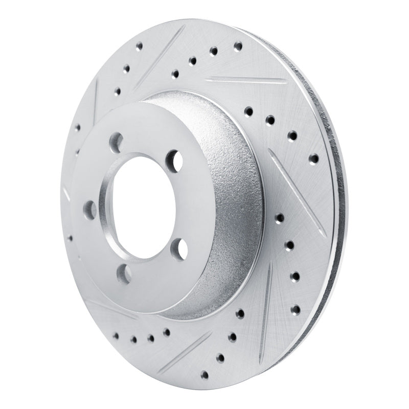 R1 Concepts R1 1965-1972 Dodge Dart Front Left Drilled & Slotted Silver Brake Rotor