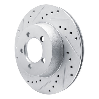 R1 Concepts R1 1965-1972 Dodge Dart Front Left Drilled & Slotted Silver Brake Rotor