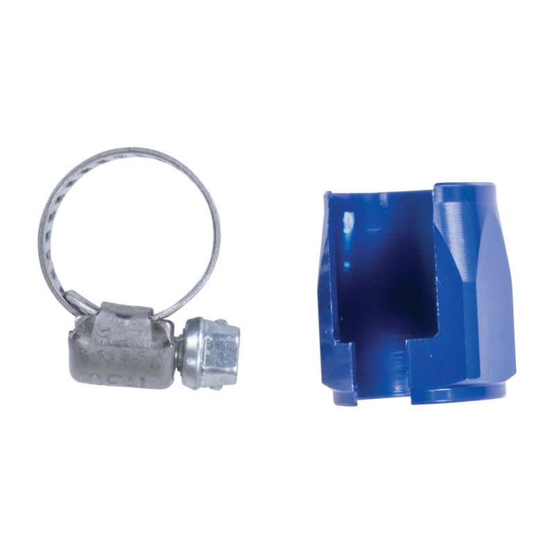 Russell Performance -6 AN Anodized Blue Tube Seal Hose End For 5/16in Fuel Hose