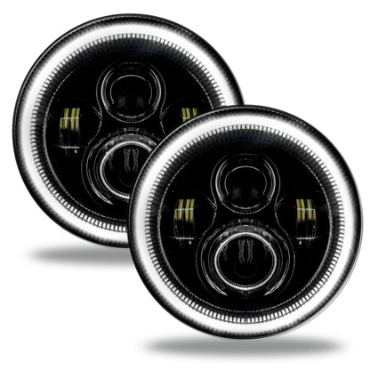 ORACLE Lighting Oracle 7in High Powered LED Headlights - Black Bezel - White
