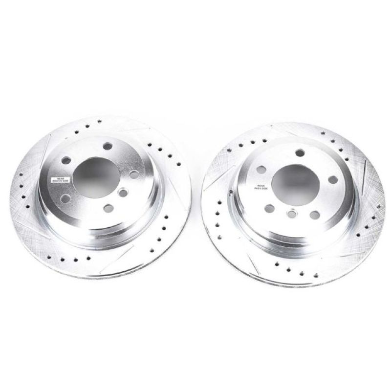 PowerStop Power Stop 2006 BMW 325xi Rear Evolution Drilled & Slotted Rotors - Pair