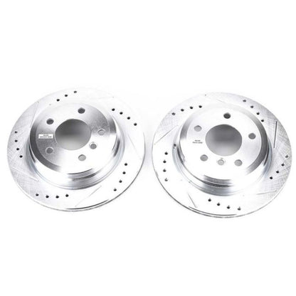 PowerStop Power Stop 2006 BMW 325xi Rear Evolution Drilled & Slotted Rotors - Pair