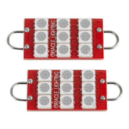 ORACLE Lighting Oracle 44MM 6 LED 3 Chip - Loop Festoon Bulbs (Pair) - Purple - UV/Purple
