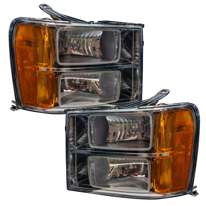 ORACLE Lighting Oracle 07-13 GMC Sierra SMD HL - Square Ring Design - ColorSHIFT