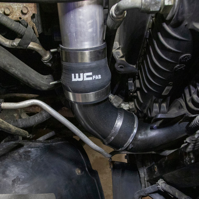 Wehrli 06-10 GM LBZ/LMM Duramax Passenger Side Intercooler Outlet Elbow Kit - Bengal Grey