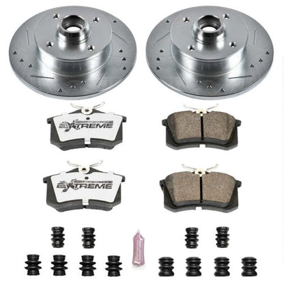 PowerStop Power Stop 90-92 Volkswagen Corrado Rear Z26 Street Warrior Brake Kit
