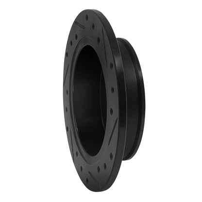 R1 Concepts R1 85-87 Toyota Corolla (US/Canada) Rear Left Drilled & Slotted Black Brake Rotor