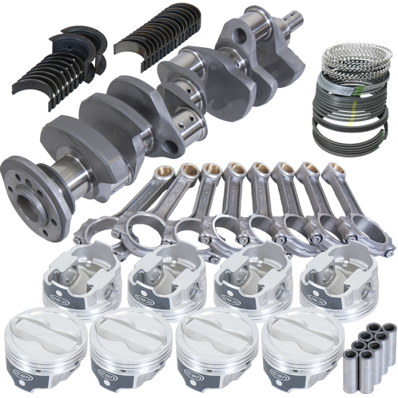 Eagle Chevy LT1 350 1Pc 3.750in Crank 6.000in I-Beam Rods -18cc 4.040in Pistons Rotating Assembly