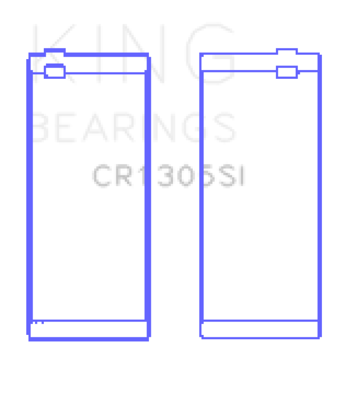 King Engine Bearings King 03-15 Dodge Cummins Diesel 5.9L L6 (Size 0.75) Cracked Rod Bearing (Must Order 6 for Set)
