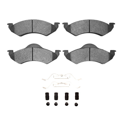 R1 Concepts R1 2000-2002 Dodge Dakota RWD Front R1 Super Duty Pads & Hardware Kit