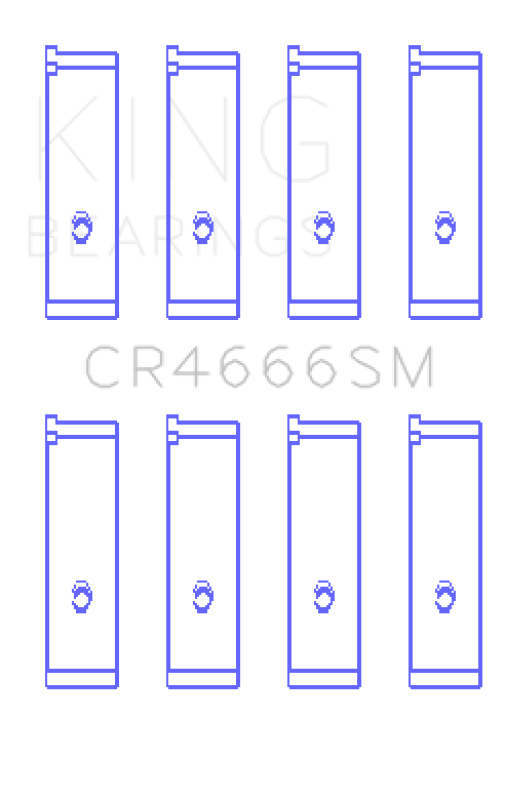 King Engine Bearings Toyota 1TR-FE/ 2TR-FE (Size 1.0) Connecting Rod Bearing Set