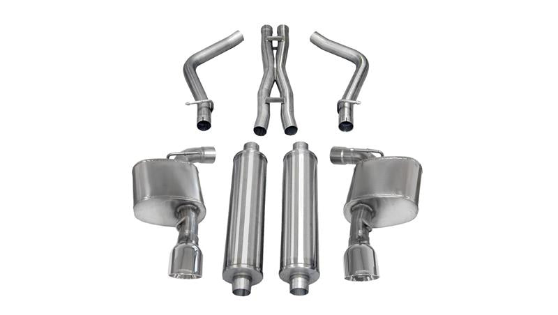 CORSA Performance Corsa 2012-2013 Dodge Charger SRT-8 6.4L V8 Polished Sport Cat-Back Exhaust