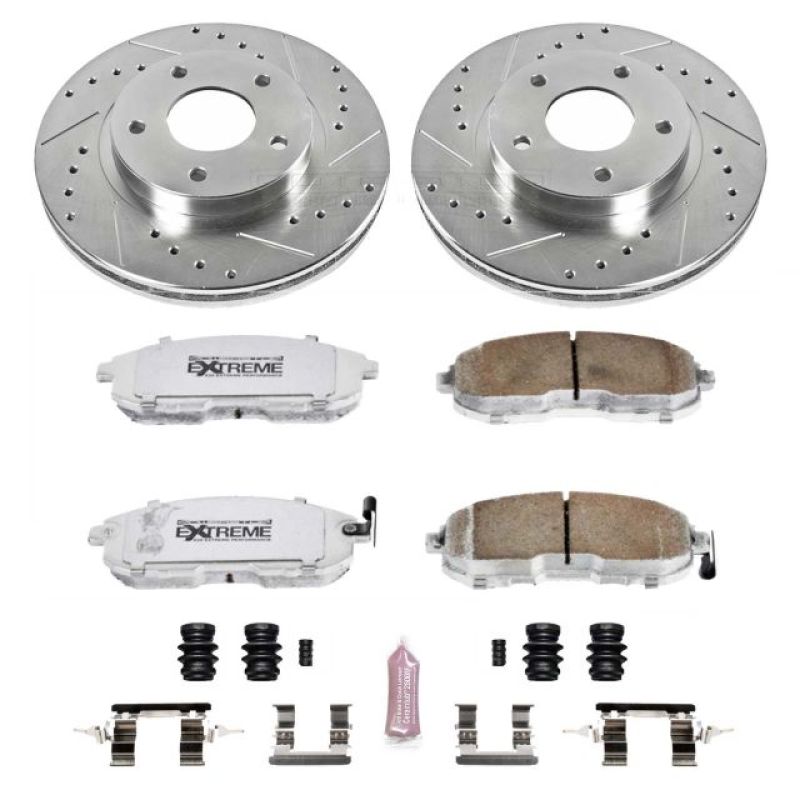 PowerStop Power Stop 00-01 Infiniti I30 Front Z26 Street Warrior Brake Kit