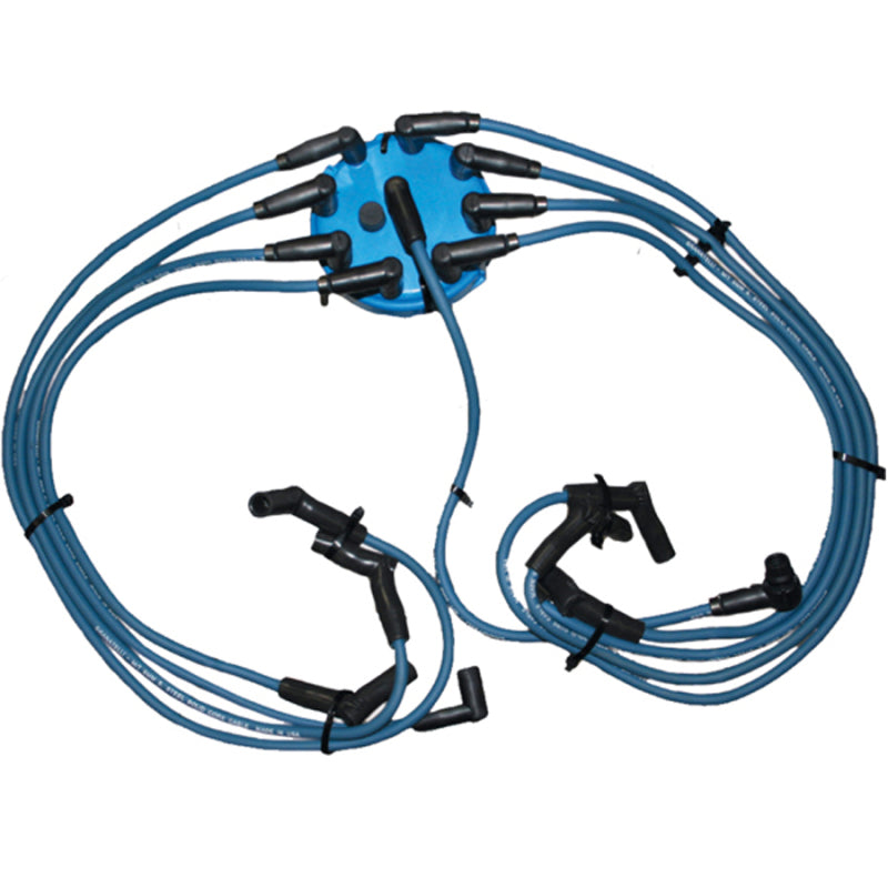 Granatelli Motor Sports Granatelli 87-93 Ford Mustang 5.0L Perf Tune Up Kit - Blue (Incl Wires/Bras Cap/Rotor)