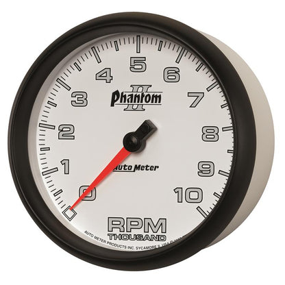Autometer Phantom II 5in Electrical 10K RPM In-Dash Tachometer