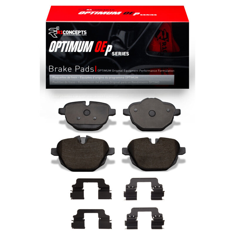 R1 Concepts R1 11-20 BMW 530I xDrive Rear Optimum OE Pads & Hardware Kit