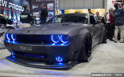 ORACLE Lighting Oracle Dodge Challenger 08-14 LED Waterproof Fog Halo Kit - Amber