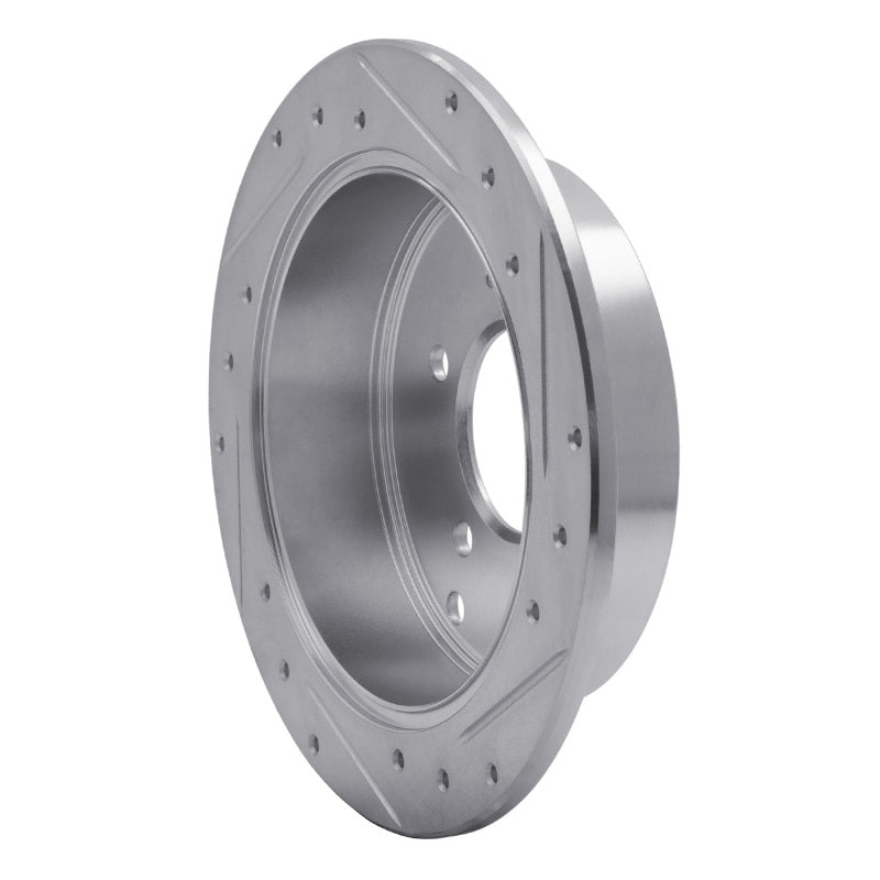 R1 Concepts R1 01-16 Hyundai Santa Fe Rear Left Drilled & Slotted Silver Brake Rotor