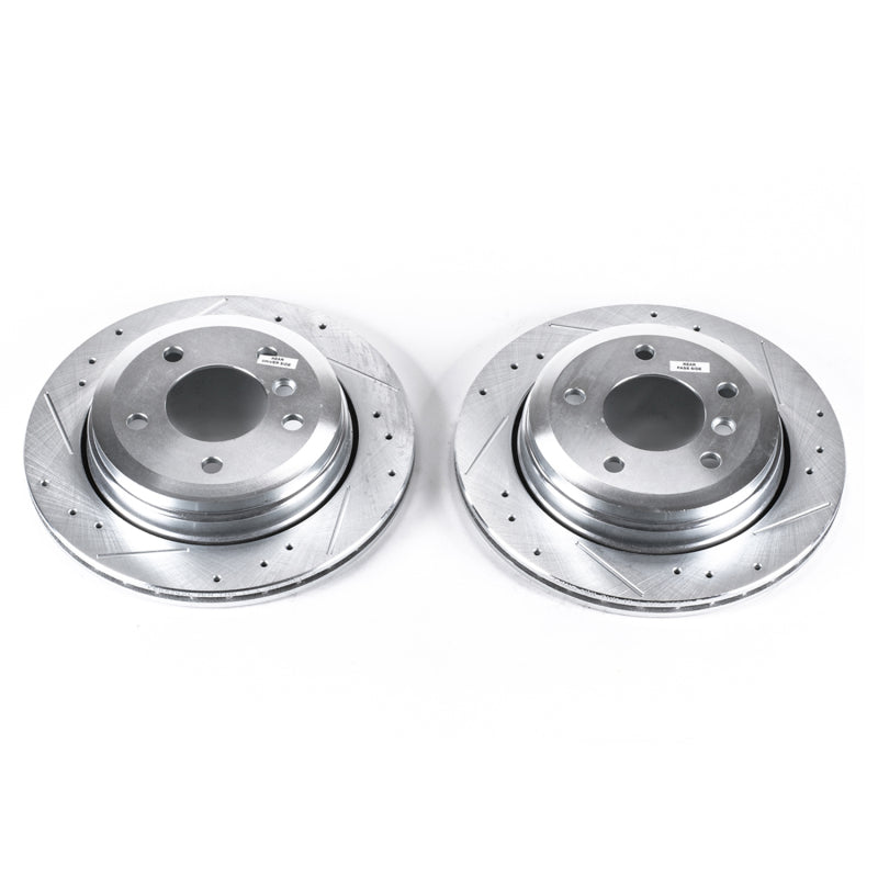 PowerStop Power Stop 01-05 BMW 325xi Rear Evolution Drilled & Slotted Rotors - Pair
