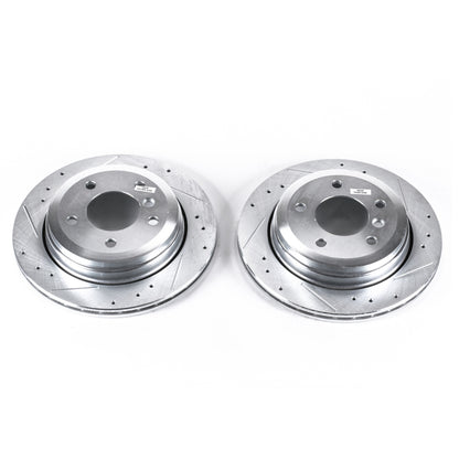PowerStop Power Stop 01-05 BMW 325xi Rear Evolution Drilled & Slotted Rotors - Pair