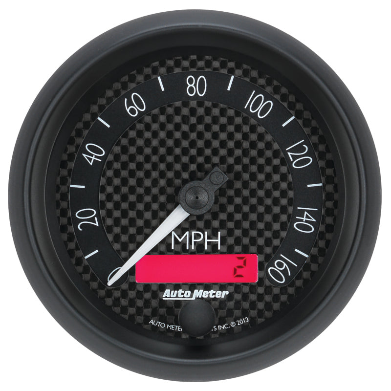 Autometer GT Series 3-3/8in In Dash 0-160 MPH Electronic Programmable Speedometer
