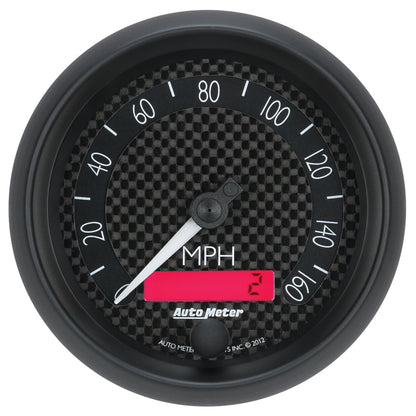 Autometer GT Series 3-3/8in In Dash 0-160 MPH Electronic Programmable Speedometer