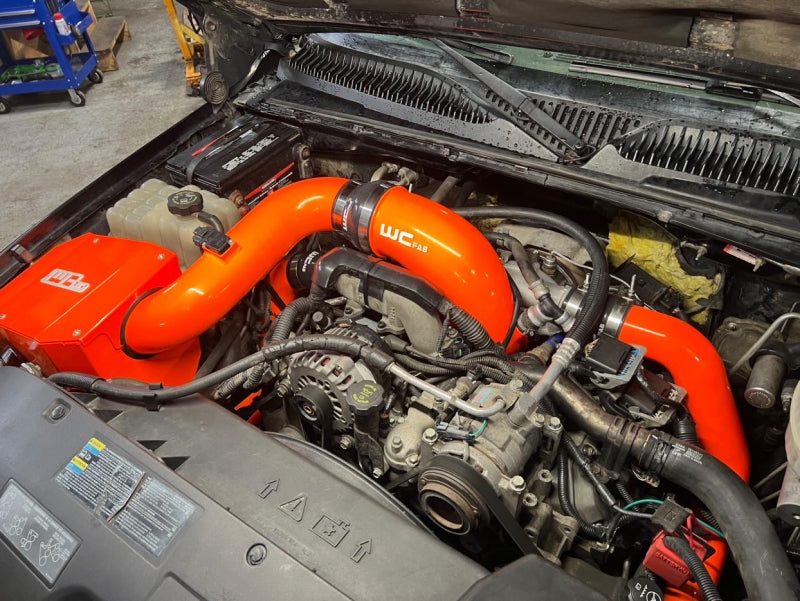 Wehrli 04.5-05 Duramax LLY 4in Stage 2 Intake Kit - Sparkle Bomber Orange