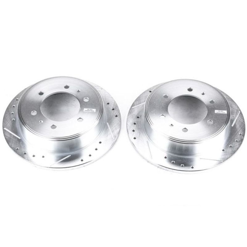 PowerStop Power Stop 06-10 Hummer H3 Rear Evolution Drilled & Slotted Rotors - Pair