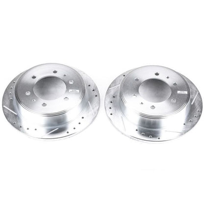 PowerStop Power Stop 06-10 Hummer H3 Rear Evolution Drilled & Slotted Rotors - Pair