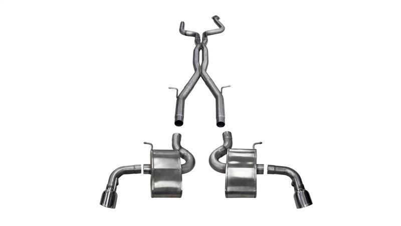 CORSA Performance Corsa 16-18 Chevy Camaro SS 6.2L Xtreme 2.75in Cat-Back Dual Rear Exit w/ Single 4.5in Polis