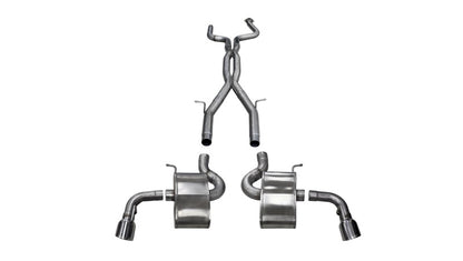 CORSA Performance Corsa 16-18 Chevy Camaro SS 6.2L Xtreme 2.75in Cat-Back Dual Rear Exit w/ Single 4.5in Polis