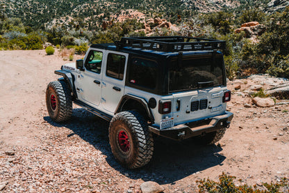 Body Armor 4x4 2018+ Jeep Wrangler Full Width Rear Bumper w/ Tire Carrier Mount