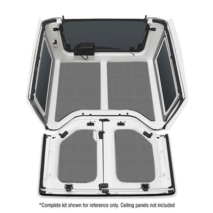 DEI 11-18 Jeep Wrangler JK 2-Door Boom Mat Rear Side Window Trim - 2 Piece - Gray