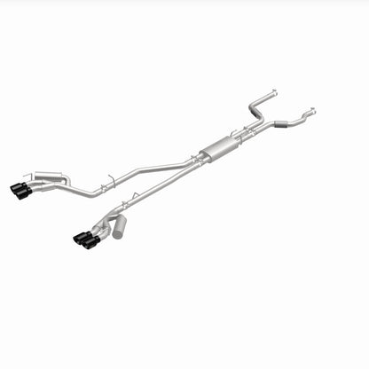 MagnaFlow 20-21 Ford Explorer 3.0L V6 Dual Exit Quad Black Chrome Tip Street Series Cat-Back Exhaust