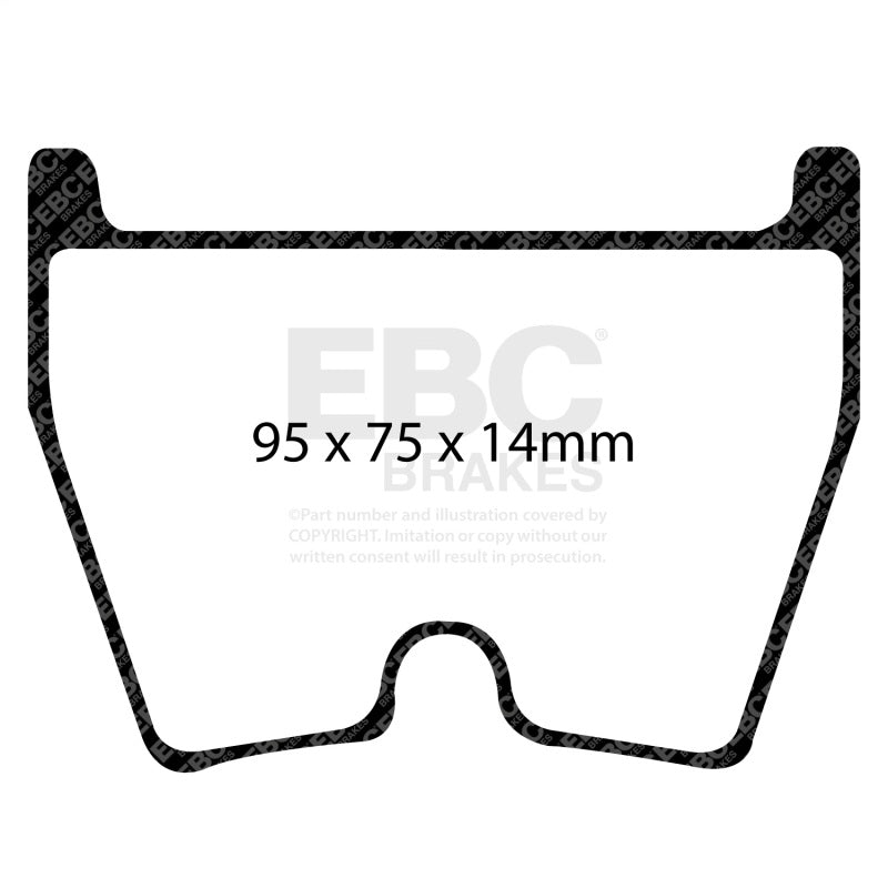 EBC Racing 07-11 Audi R8 RP-1 Race Front Brake Pads