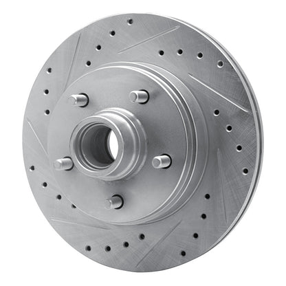 R1 Concepts R1 77-95 Buick Riviera Front Left Drilled & Slotted Silver Brake Rotor