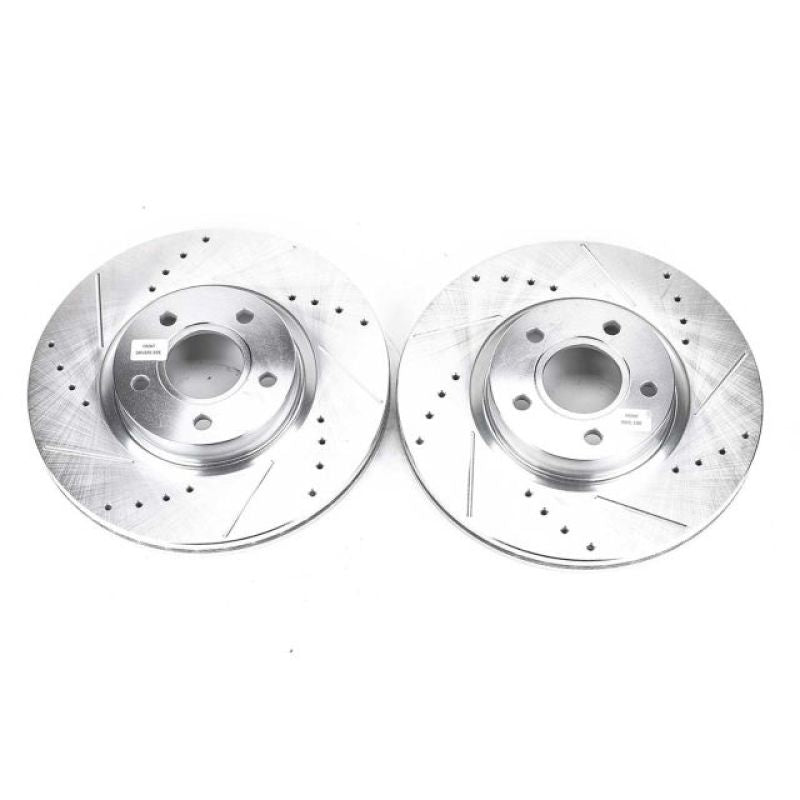 PowerStop Power Stop 13-18 Ford C-Max Front Evolution Drilled & Slotted Rotors - Pair