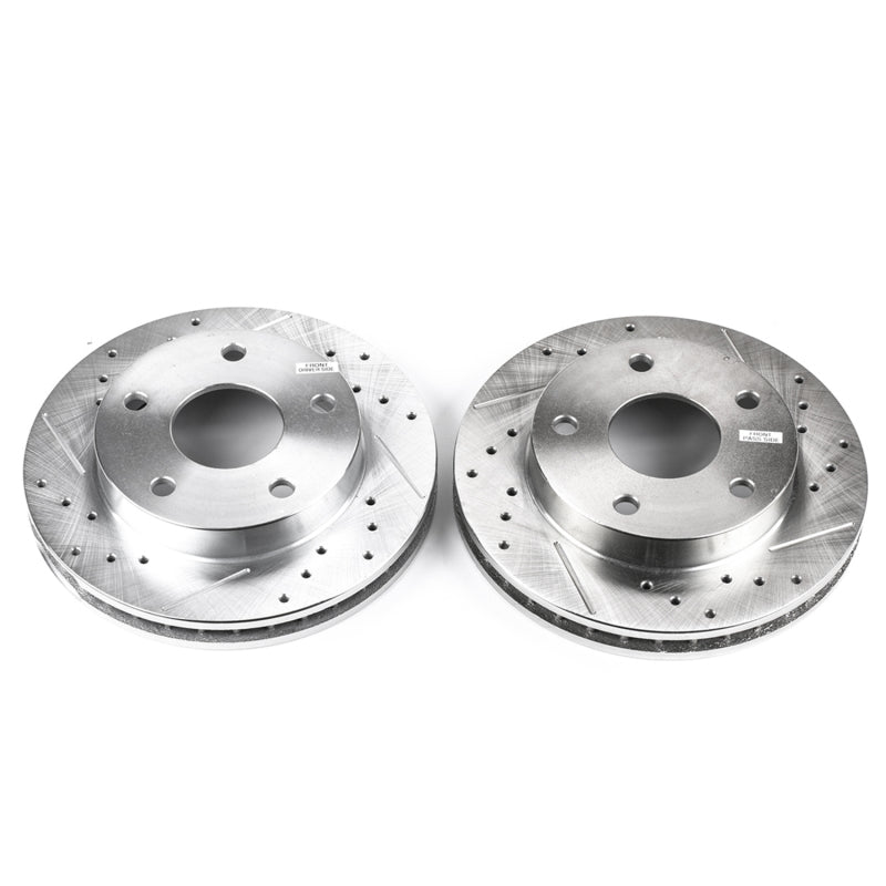 PowerStop Power Stop 94-99 Dodge Ram 1500 Front Evolution Drilled & Slotted Rotors - Pair