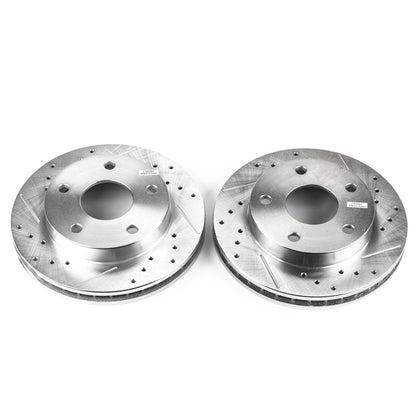PowerStop Power Stop 94-99 Dodge Ram 1500 Front Evolution Drilled & Slotted Rotors - Pair