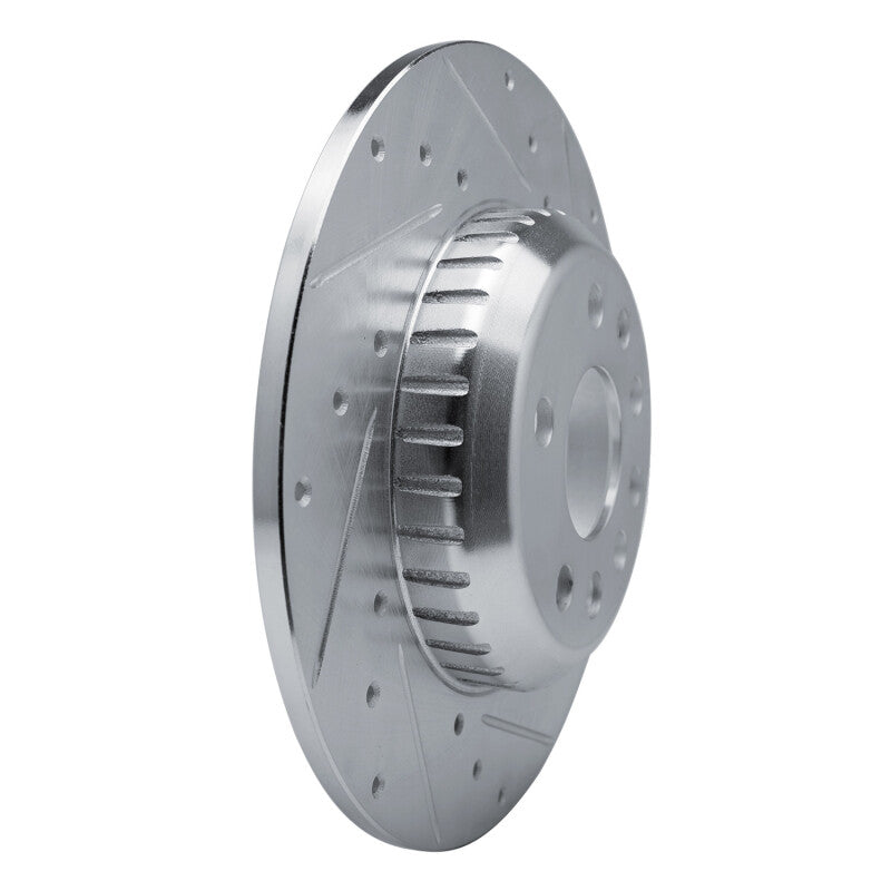 R1 Concepts R1 20-22 Jaguar E-Pace Rear Right Drilled & Slotted Silver Brake Rotor